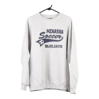 Menasha Soccer Bluejays Lee Sweatshirt - XL Grey Cotton