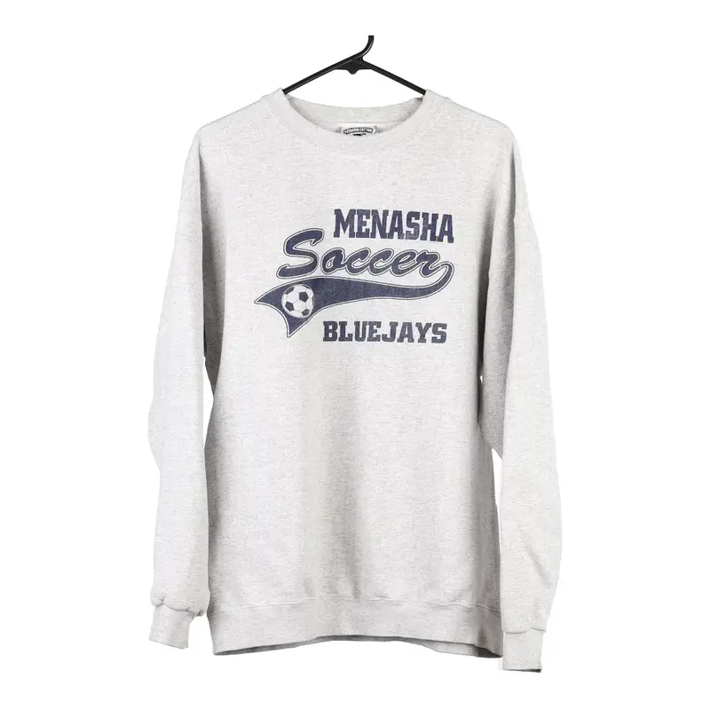 Menasha Soccer Bluejays Lee Sweatshirt - XL Grey Cotton