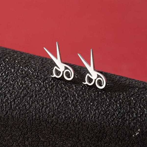Stainless Steel Small Animal Stud Earrings for Women