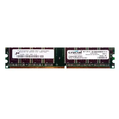 MT16VDDT6464AY-40BGB Micron 512MB DDR-400MHz UDIMM 2Rx8 CL3 Memory