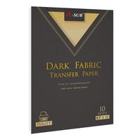 A-SUB Inkjet Printable Iron On Heat Transfer Paper for Dark Fabrics,10 Sheets 8.5x11 Inch, Make Custom T Shirts,Totes,Bags