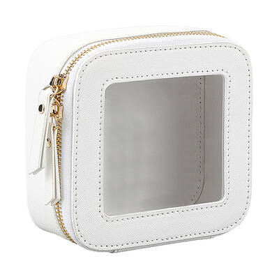 PU Leather Toiletries Zipper Storage Boxes
