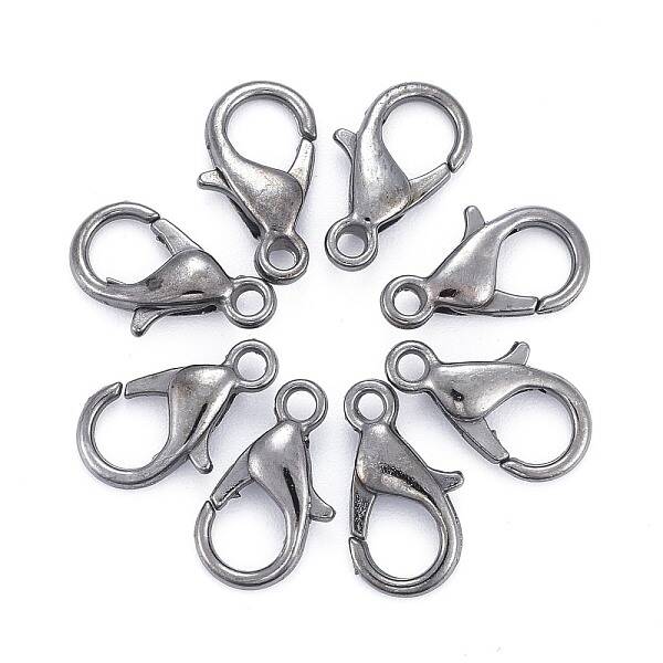 Black Tone Zinc Alloy Lobster Claw Clasps