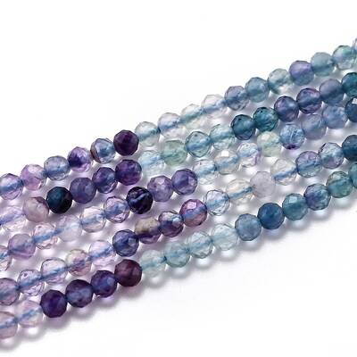 Natural Fluorite Beads Strands