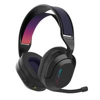 JLab Nightfall Wireless Gaming Headset, Flip-to-Mute Rotating Boom Mic, 50mm Drivers, 2.4GHz for PC, PS5, PS4, Switch, Built...