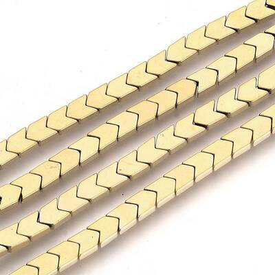 Electroplate Non-magnetic Synthetic Hematite Beads Strands
