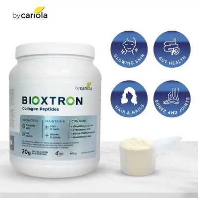 Bioxtron Collagen Peptides Powder – 20g Protein + AFA Algae + Resveratrol + Hyaluronic Acid | Skin, Hair, Joints | 30 Servi...