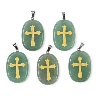 Natural Green Aventurine Pendants