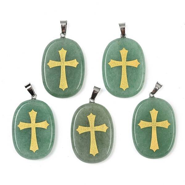 Natural Green Aventurine Pendants