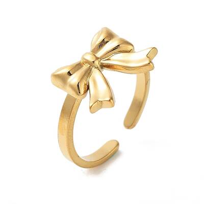 304 Stainless Steel Open Cuff Rings for Women