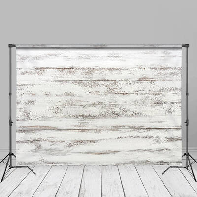 White Barn Wooden Plank Texture Photo Backdrop - Aperturee