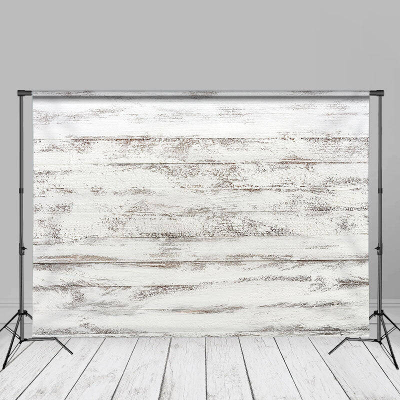 White Barn Wooden Plank Texture Photo Backdrop - Aperturee