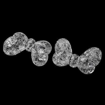Plating Transparent Crackle Acrylic Beads