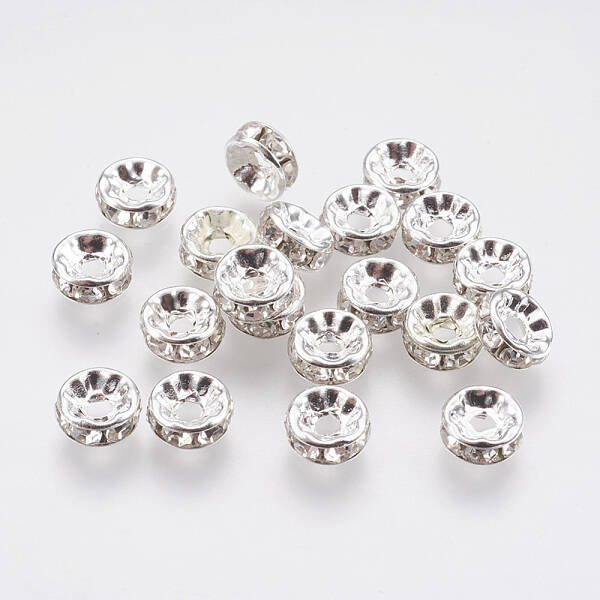 Brass Grade A Crystal Rhinestone Beads