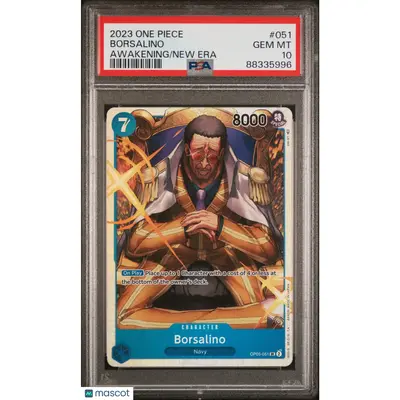 PSA 2023 One Piece CCG Borsalino #051 OP 05 Awakening of the New Era ENGLISH 10
