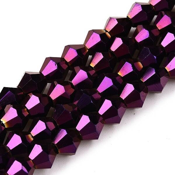 Electroplate Glass Bead Strands