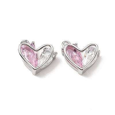Brass Micro Pave Cubic Zirconia Pendants