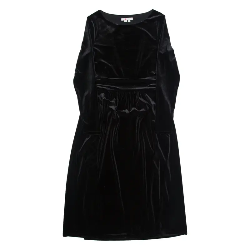 BODEN Womens Maxi Dress Black Velvet Long Sleeve Long UK 12