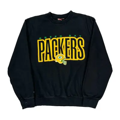 Green Bay Packers Mitchell & Ness Nfl Sweatshirt - Medium Black Cotton