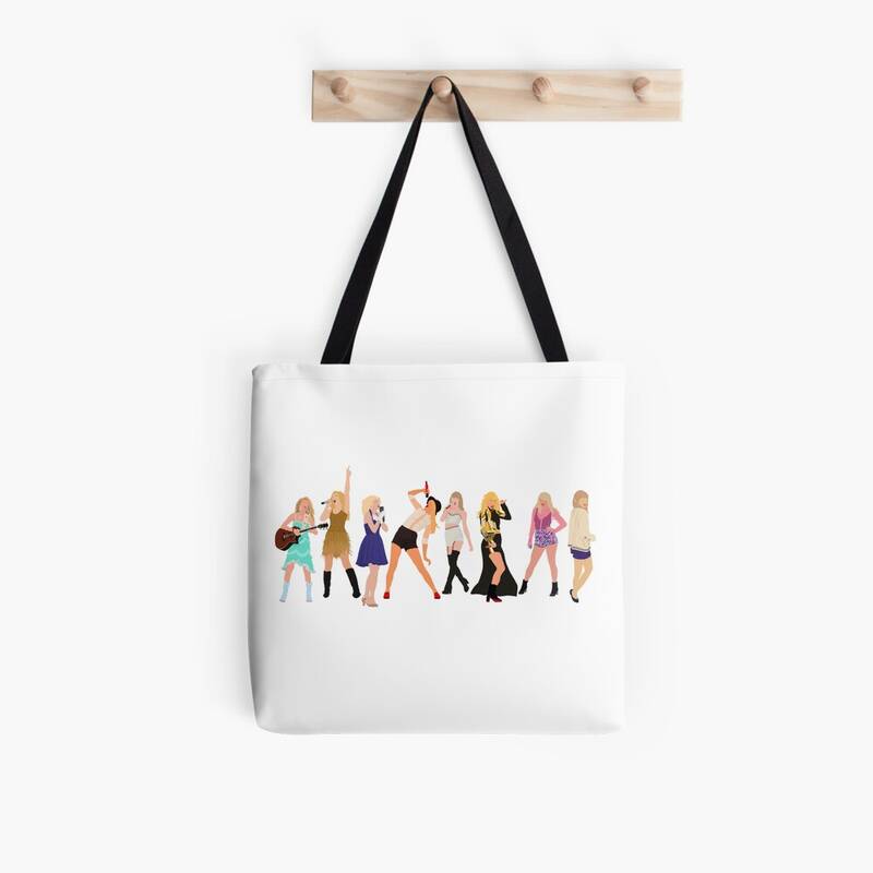 Taylor Swift Eras Sticker Tote Bag