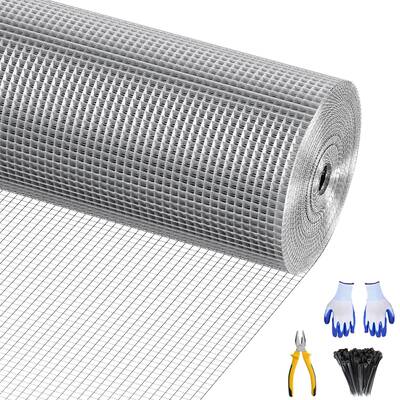 Garvee 23 Gauge Black Hardware Cloth 48x50’ Roll, 0.25 Mesh, Heavy Duty Welded Wire, Rust-Resistant Steel, Includes Pli...