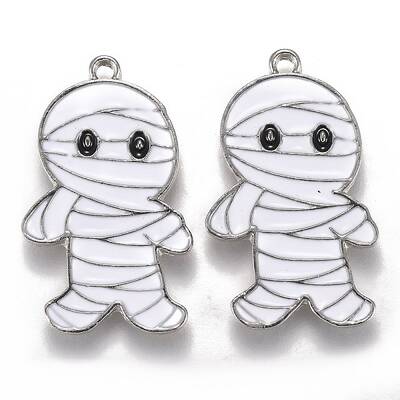 Halloween Theme Alloy Enamel Pendants
