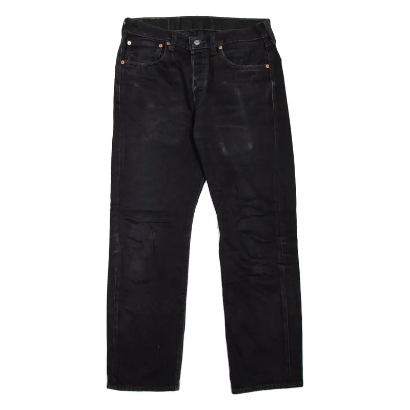 LEVI'S 501 Jeans Mens Black Regular Straight W31 L30
