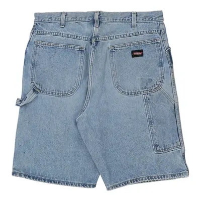 Dickies Carpenter Shorts - 34W 10L Blue Cotton