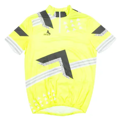 BLACKY Cycling Mens Jersey Yellow High Neck XL
