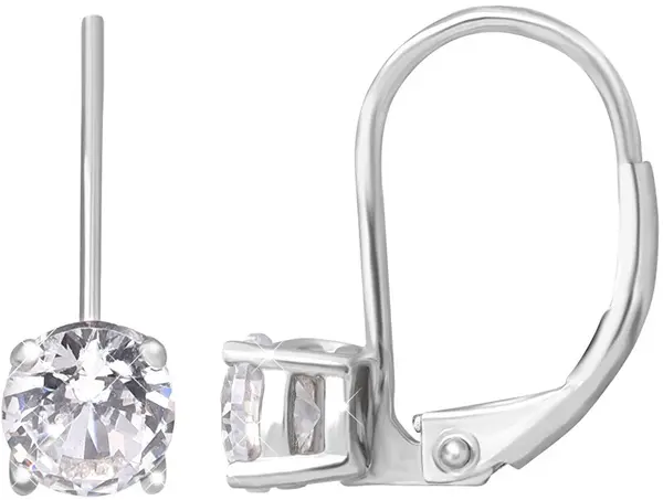 Beneto Silver earrings with crystals Cry AGUC196/5