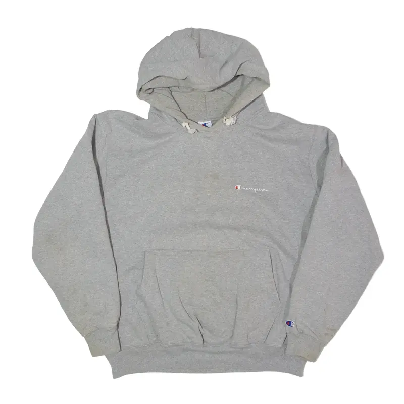 CHAMPION Hoodie Grey Pullover Mens L