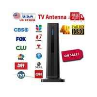 Indoor Digital Smart TV Antenna Magnetic Base, Portable High-Definition Antenna Amplifier, Local Channel Signal Enhancer, Sup...