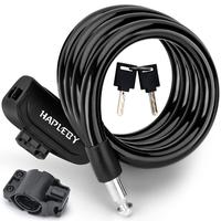 Premium 4 Feet Bike Lock Heavy Duty Cable with 2 Keys Mounting Bracket Anti-Theft Protection Durable and Reliable Security So...