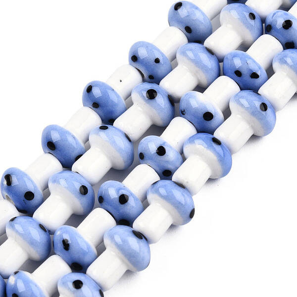 Handmade Porcelain Ceramic Beads Strands