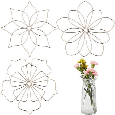 3Pcs 3 Style 201 Stainless Steel Flower Arrangement Insert Lids
