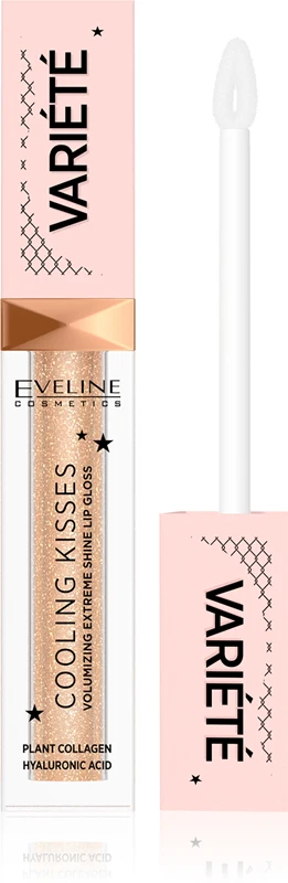 Eveline Cosmetics Variété Cooling Kisses Moisturizing Lip Gloss With Refreshing Effect Color 01 Ice Mint 6.8 Ml