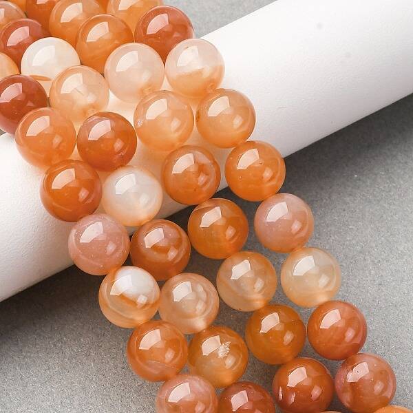 Natural Red Agate Beads Strands