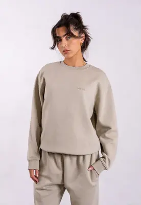 Oversized Sweatshirt, Sage Grey | Size: S