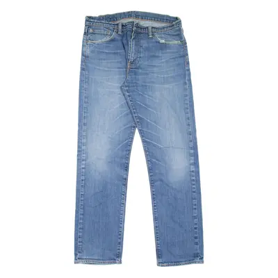 LEVI'S 504 Jeans Mens Blue Regular Straight Stone Wash W33 L32