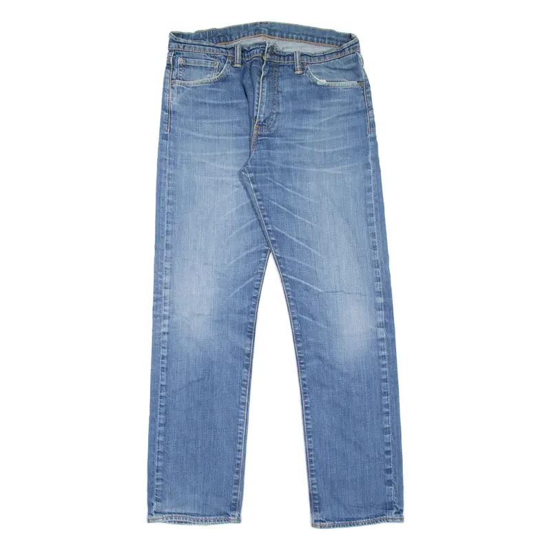 LEVI'S 504 Jeans Mens Blue Regular Straight Stone Wash W33 L32