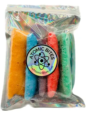 Freeze Dried Air Headz - 5 Full Size Bars of Cherry, Orange, Grape, Watermelon & More, Crunchy Sweet Fruity  Candies Snack