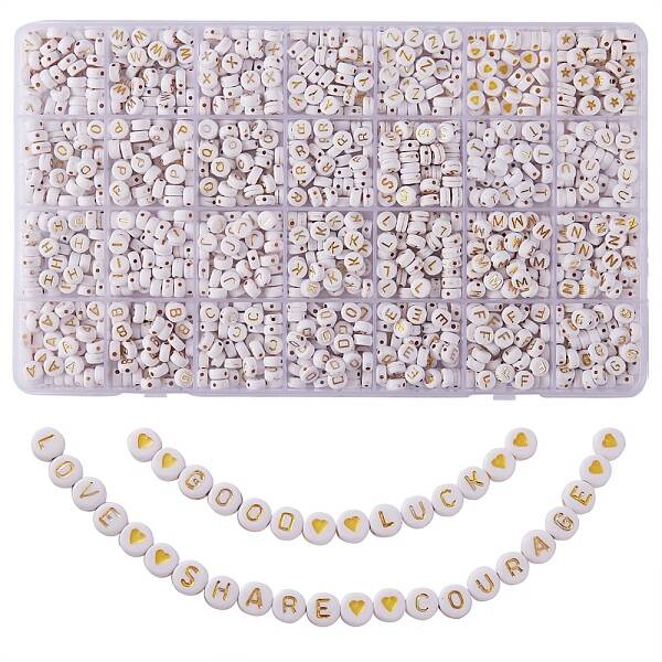 1255Pcs 28 Style Opaque Acrylic Beads