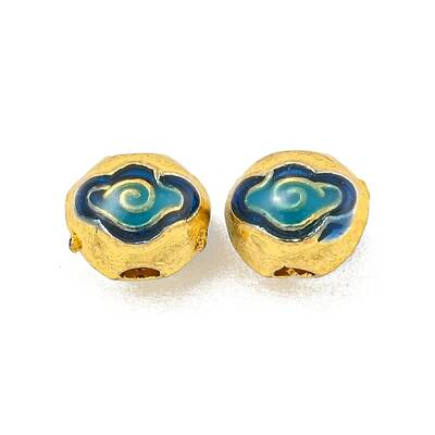Rack Plating Brass Enamel Beads