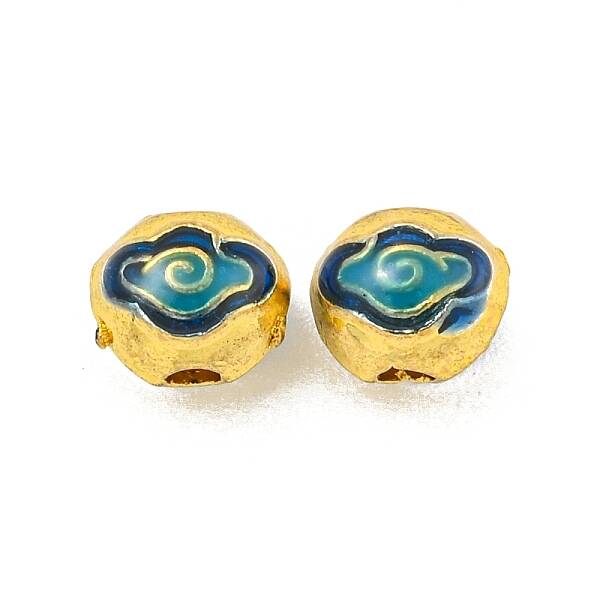 Rack Plating Brass Enamel Beads