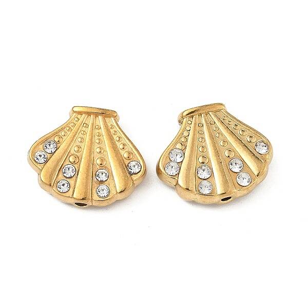 304 Stainless Steel Crystal Rhinestone Beads