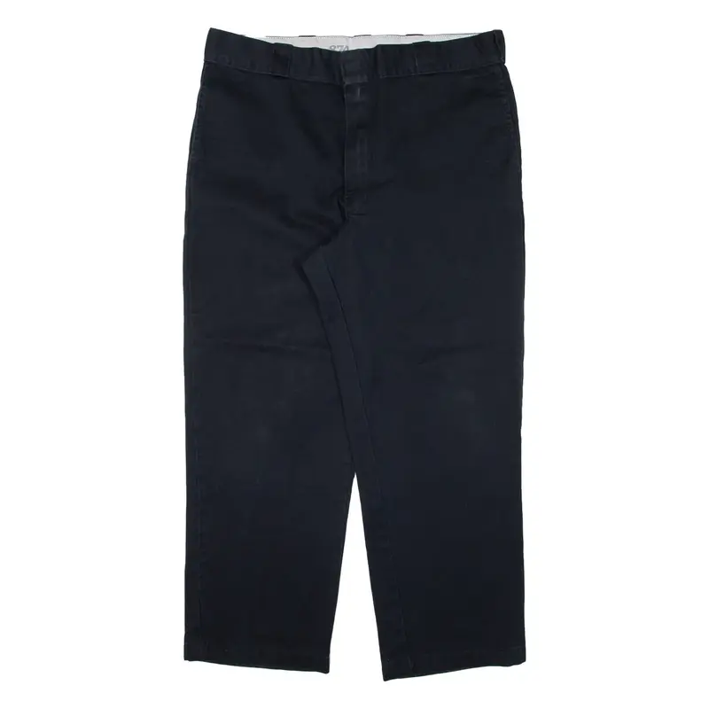 DICKIES 874 Workwear Mens Trousers Black Regular Straight W38 L28