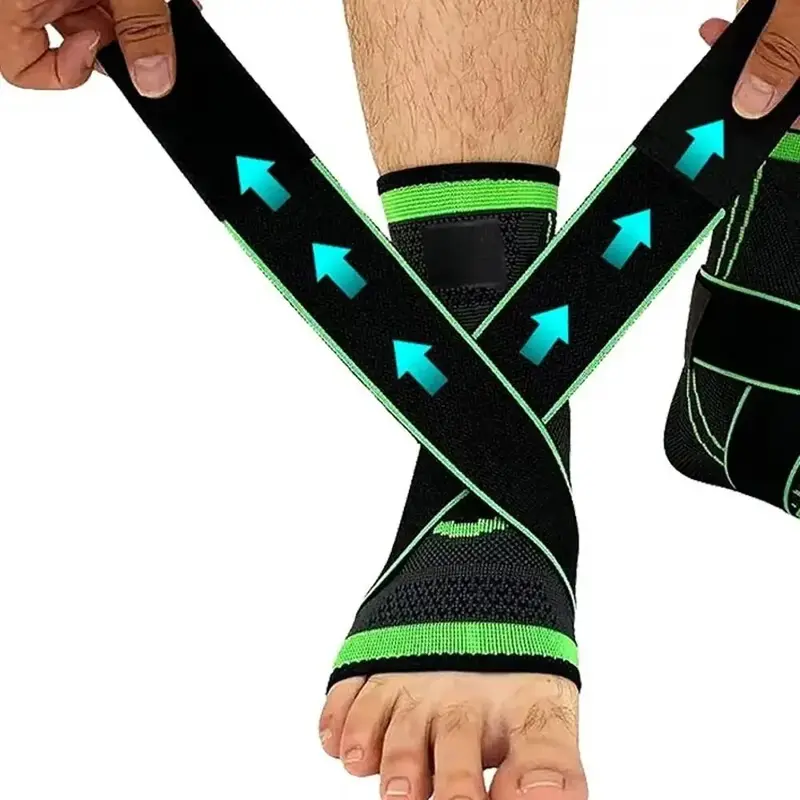 Adjustable Sports Ankle Support, Compression Ankle Support, Running Football Basketball Fitness Ankle Stabilizer, Knitted Fit...
