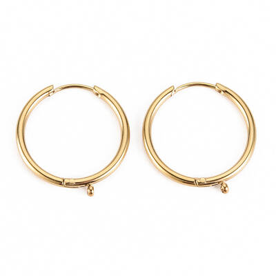 316 Surgical Stainless Steel Huggie Hoop Earring Findings