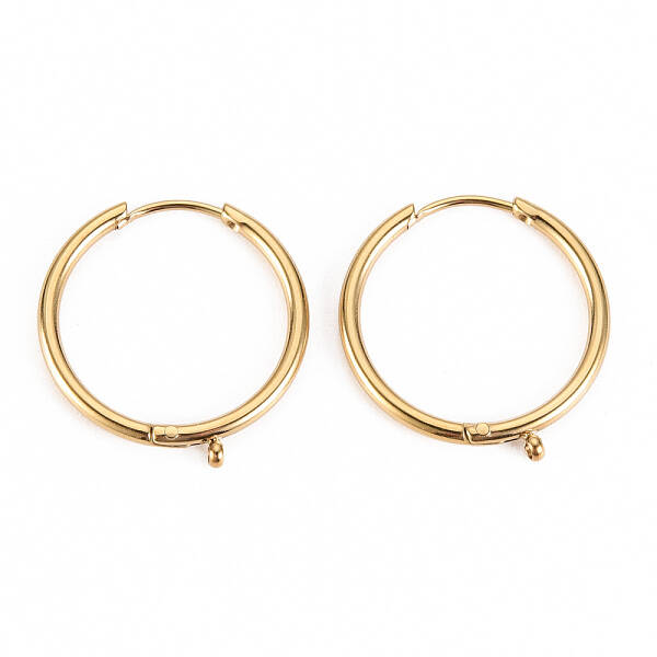316 Surgical Stainless Steel Huggie Hoop Earring Findings