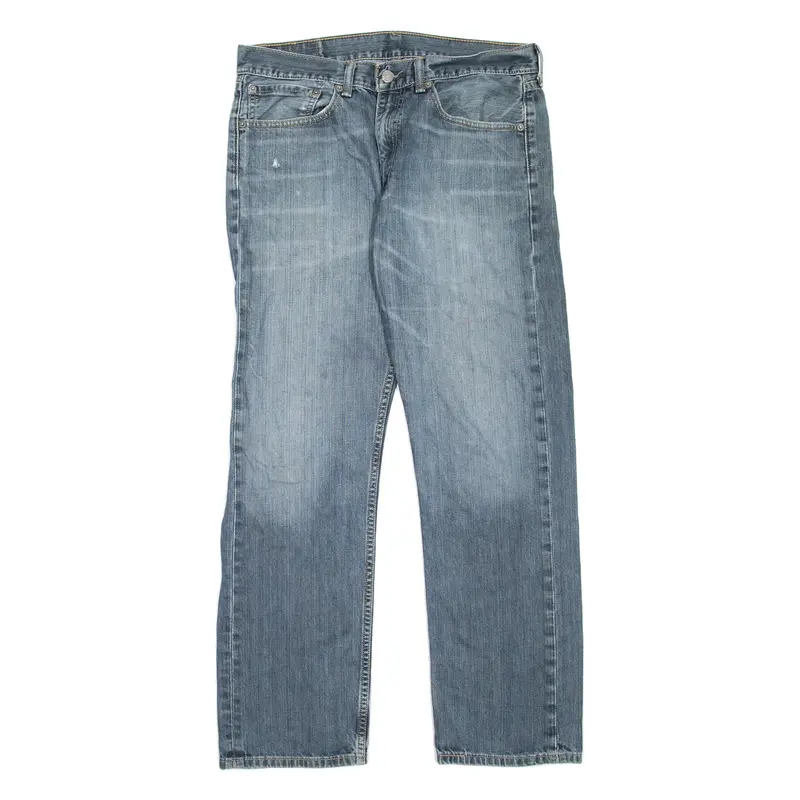 LEVI'S 505 Jeans Mens Blue Regular Straight Stone Wash W34 L30